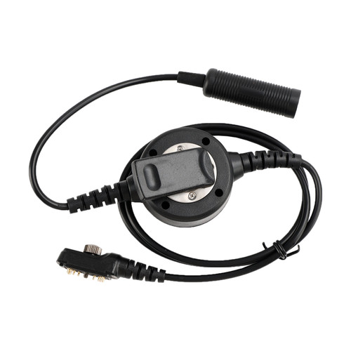 7.1-A3 Transparent Air Tube Headset w Mic For Hytera PD780/700/580/788/782/785