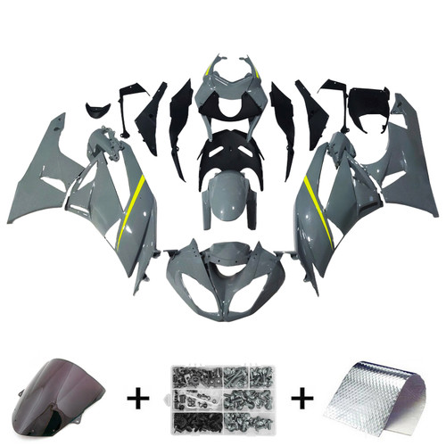 2009-2012 Kawasaki ZX6R 636 Injection Fairing Kit Bodywork Plastic ABS#143 Amotopart Fairing