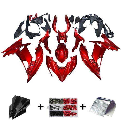 2017-2019 Kawasaki ER6F/Ninja650R Injection Fairing Kit Bodywork Plastic ABS#112 Amotopart Fairing
