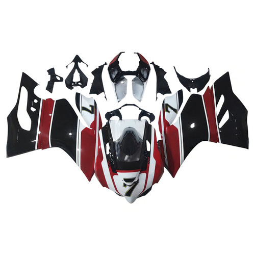 2012-2015 Ducati 1199 899 Injection Fairing Kit Bodywork Plastic ABS #107 Amotopart Fairing