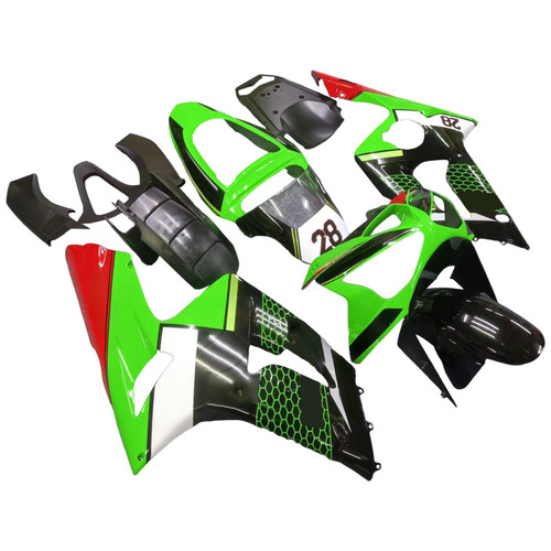 2003-2004 Kawasaki ZX6R 636 Injection Fairing Kit Bodywork Plastic ABS#120 Amotopart Fairing