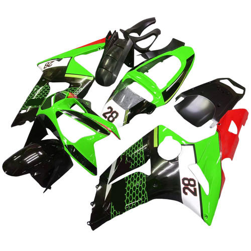 2003-2004 Kawasaki ZX6R 636 Injection Fairing Kit Bodywork Plastic ABS#120 Amotopart Fairing