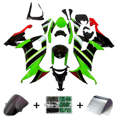 Injection Fairing Kit Bodywork Plastic ABS fit For Kawasaki ZX10R 2008-2010