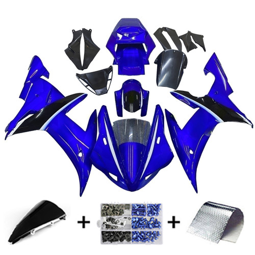 2002-2003 Yamaha YZF-R1 Injection Fairing Kit Bodywork Plastic ABS#30 Amotopart Fairing