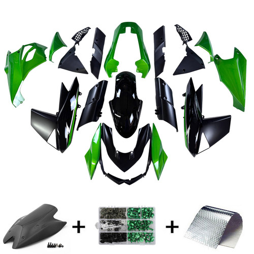 2010-2013 Kawasaki Z1000 Injection Fairing Kit Bodywork Plastic ABS#109 Amotopart Fairing