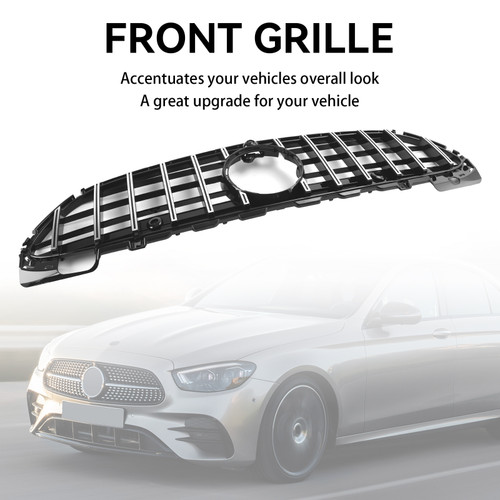 GTR Style Front Bumper Grille Grill W/Camera fit Mercedes