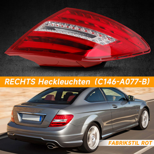 Right Tail Light 2049060604 For Mercedes Benz W204 C250 C300 C350 C63 2011-2014