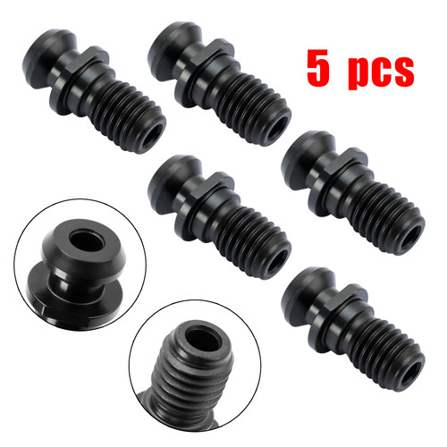 5Pcs CAT40 45 0.740" Coolant Pull Stud Retention Knob For Mazak Fadal Black
