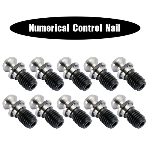 10Pcs CAT40 45 0.740" Coolant Pull Stud Retention Knob For Mazak Fadal Silver