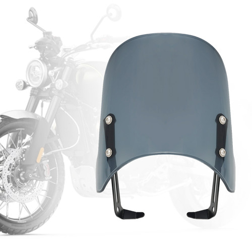 Windshield WindScreen fit for Scrambler 1200 XC XE 19-23 Street Twin 900 16-23 Gray