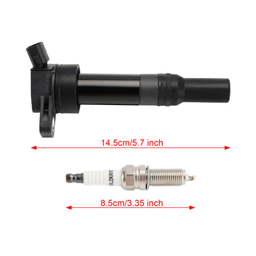 2014-2016 Kia Forte 4x Ignition Coil +Spark Plug UF651 Generic