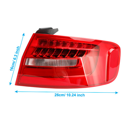 2013-2014 Audi A4 Quattro Base Right Outer Rear Tail Light Lamp 8K5945095AC Generic