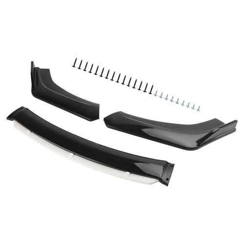 Mitsubishi Lancer Evolution Eclipse All Models All Models Front Bumper Lip Body Kit Gloss Black & White Generic