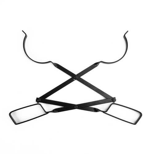 2PCS Hearth Tool Fireplace Set Fire Tools Set Campfire Tongs Fire hook Black
