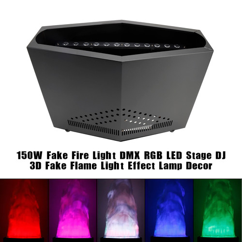 150W Fake Fire Light DMX RGB LED Stage DJ 3D Fake Flame Light Effect Lamp Decor