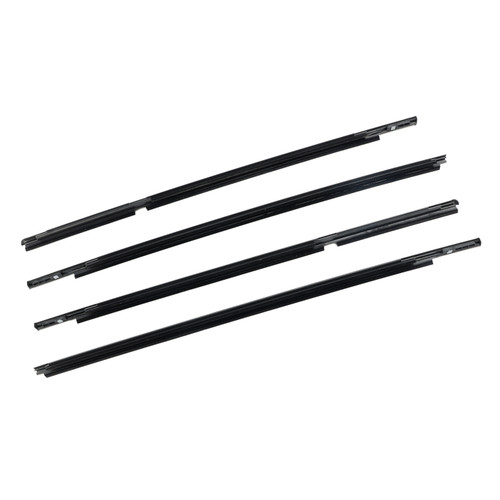 2005-2010 Toyota Yaris Vitz 4pcs Outer Door Glass Weatherstrip Moulding 68160-52110 Generic