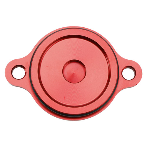 Engine Oil Filter Cover Red For Honda Super Cub C125 Hunter Cub CT110 CT125