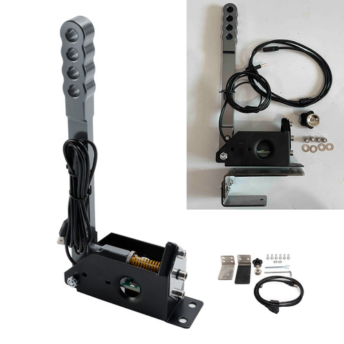 14Bit PC USB Sim Racing Handbrake w clamp Silver for G25/G27/G29/T300/T500 For Asseto