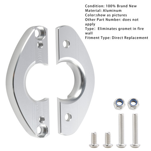 1.25" Aluminum Firewall Pass Through for Wiring Harness- Eliminates Grommet in Fire Wall