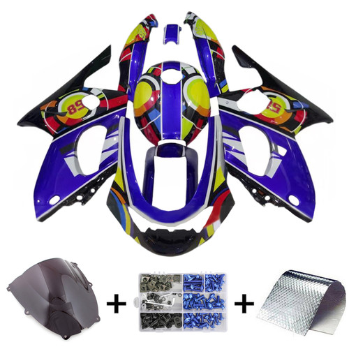 Injection Fairing Kit Bodywork Plastic ABS fit For Yamaha YZF 600R Thundercat 1996-2007