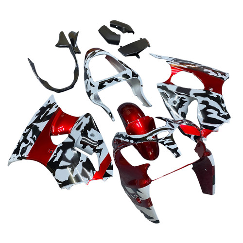 2000-2002 Kawasaki ZX6R 636 / 2005-2008 ZZR600 Injection Fairing Kit Bodywork Amotopart Fairing #135