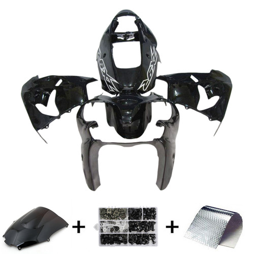 2002-2003 Kawasaki ZX9R Injection Fairing Kit Bodywork Plastic ABS Amotopart Fairing  #132