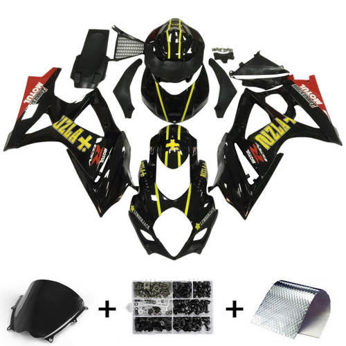 2007-2008 Suzuki GSXR1000 K7 Injection Fairing Kit Bodywork Plastic ABS Amotopart Fairing #146