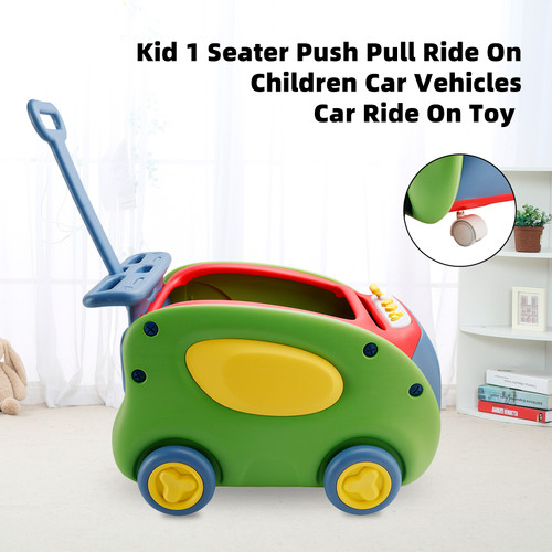 Kid 1 Seater Push Pull Ride On Children Car Vehicles Car Ride On Toy Green