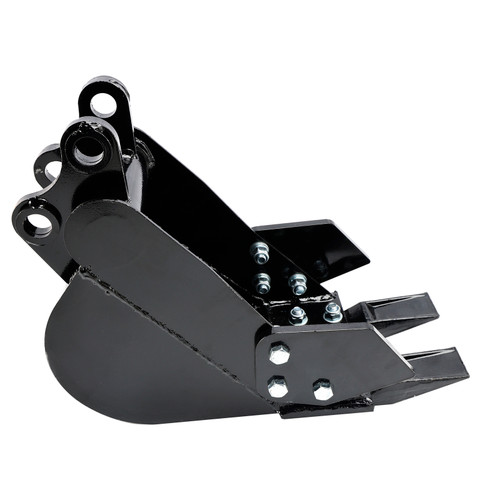 Mini Excavator Attachment Narrow Rock Bucket 200mm Trenching Buckets 2-Teeth
