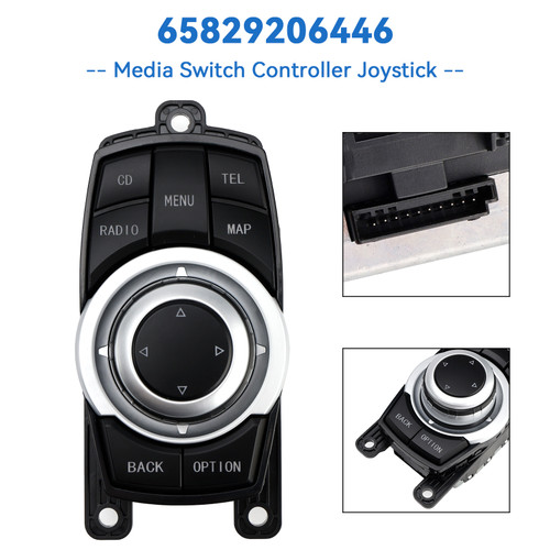 2007-2017 BMW F07 F10 F01 F02 F25 10pin Media Switch Controller Joystick 65829206446 Generic