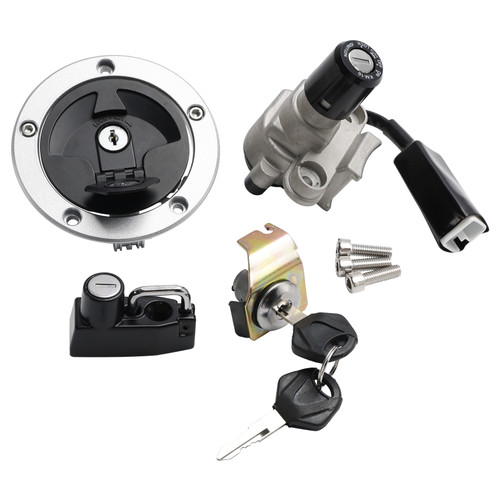 2017-2023 Kawasaki BR125 Z125 Pro Fuel Filler Cap Ignition Switch Lock Assy with Keys 27005-0612 Generic