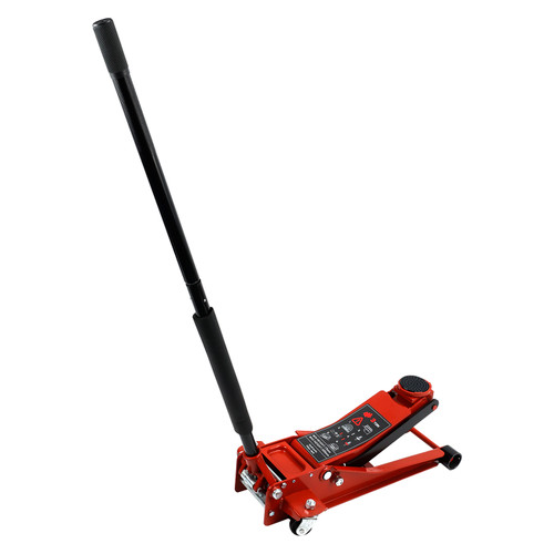 Aluminum Steel 3 Ton Floor Jack With Dual Pistons Quick Lift Pump Lift Car Auto Vehicles