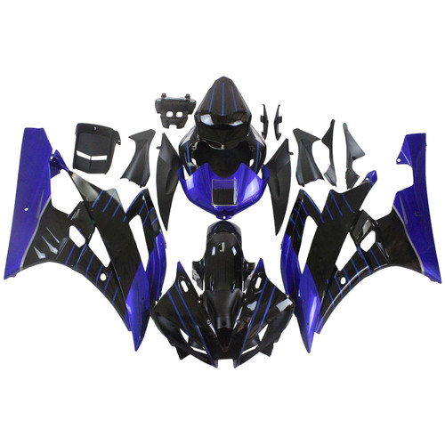 2006-2007 Yamaha YZF 600 R6 Injection Fairing Kit Bodywork Plastic ABS Amotopart Fairing #165