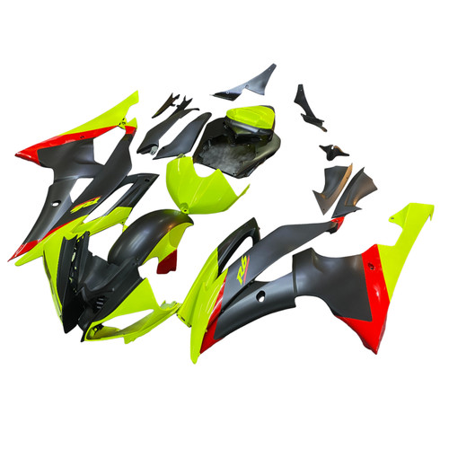 2008-2016 Yamaha YZF 600 R6 Injection Fairing Kit Bodywork Plastic ABS Amotopart Fairing #203