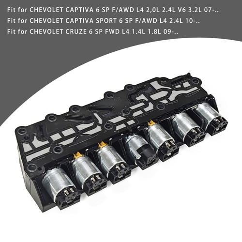 Chevrolet Cruze 6 SP FWD L4 1.4L, 1.6L, 1.8L, 2.0L 09-.. 6T40 6T45 6T30 6T50 Gearbox Transmission Solenoids