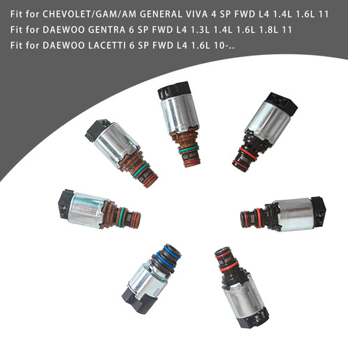 6T40 6T45 6T30 6T50 Gearbox 7*Transmission Solenoids For CHEVOLET BUICK Valve Body