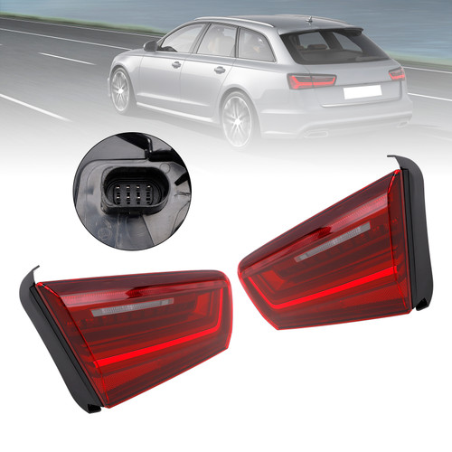 2015-2018 Audi A6 4G C7 Left+Right Pair Rear Tail Light Inner 4G5945093E 94E Generic