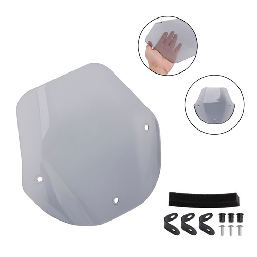 2023-2024 Suzuki GSX-8S Windshield WindScreen + Bracket Gray Generic
