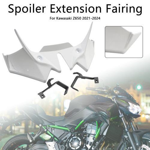2021-2024 Kawasaki Z650 Spoiler Extension Fairing White Generic