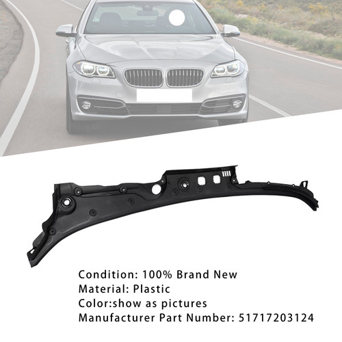 2011-2016 BMW 5series 528i 535d 550i Windshield Cowl Panel Cover 51717203124 Generic