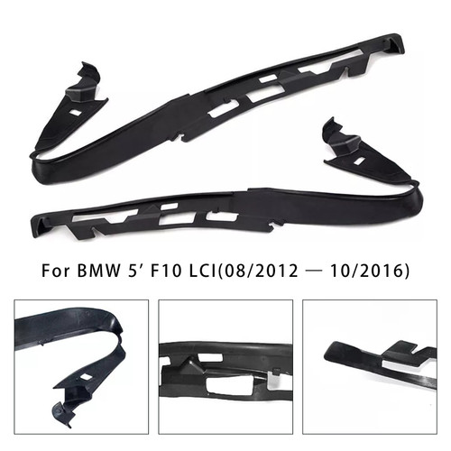 2010-2014 BMW 5 Series F10 F18 2PCS Front Bumper Headlight Lower Molding Trim Generic