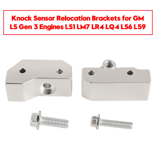 Knock Sensor Relocation Brackets for GM LS Gen 3 Engines LS1 LM7