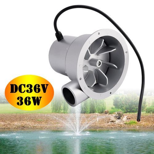24V Water Flow Turbine Small Hydroelectric Generator DC36V 36W Alternating Current High Efficiency Brushless Motor for Home Field