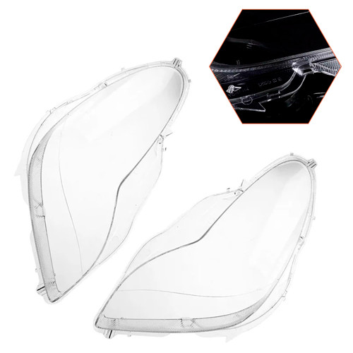 2006-2011 Mercedes W219 CLS350 CLS500 2PCS Front Headlight Glass Clear Cover Generic