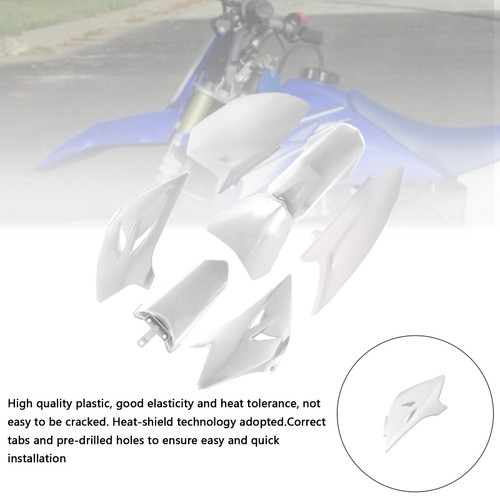 2006-2021 Yamaha TTR50 Body Plastic Kit Front Rear Fender Fairing White Generic