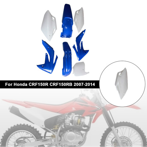 2007-2014 Honda CRF150R CRF150RB Body Plastic Kit Fender Fairing Blue Generic
