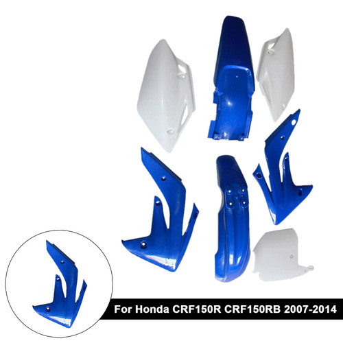 2007-2014 Honda CRF150R CRF150RB Body Plastic Kit Fender Fairing Blue Generic