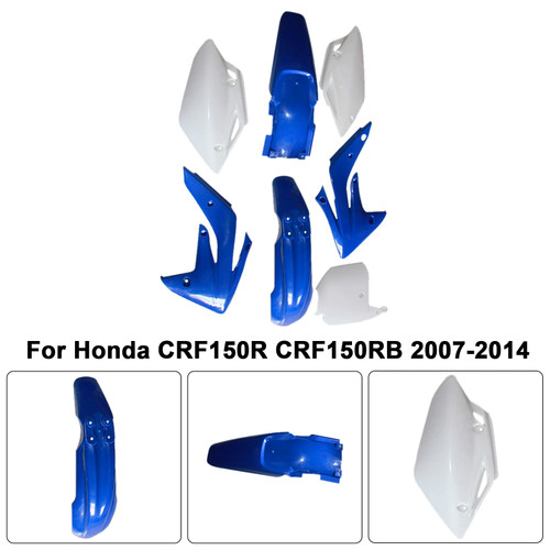 2007-2014 Honda CRF150R CRF150RB Body Plastic Kit Fender Fairing Blue Generic