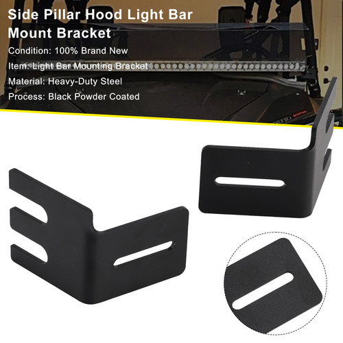 All Honda Pioneer 700 /1000 Models Side Pillar Hood Light Bar Mount Bracket Generic
