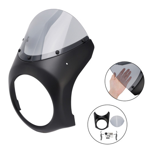 2024-2025 Kawasaki Eliminator 500 Windshield Windscreen Gray Generic